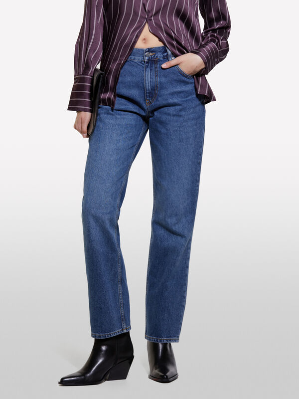 Dark blue '90s slim fit jeans - women's slim fit jeans | Sisley