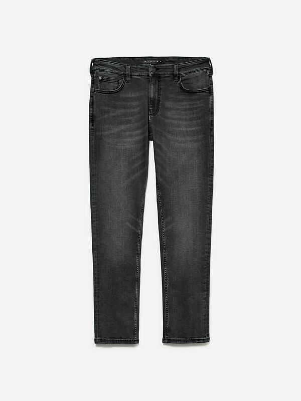 Black Style 73 skinny fit jeans - men's skinny fit jeans | Sisley
