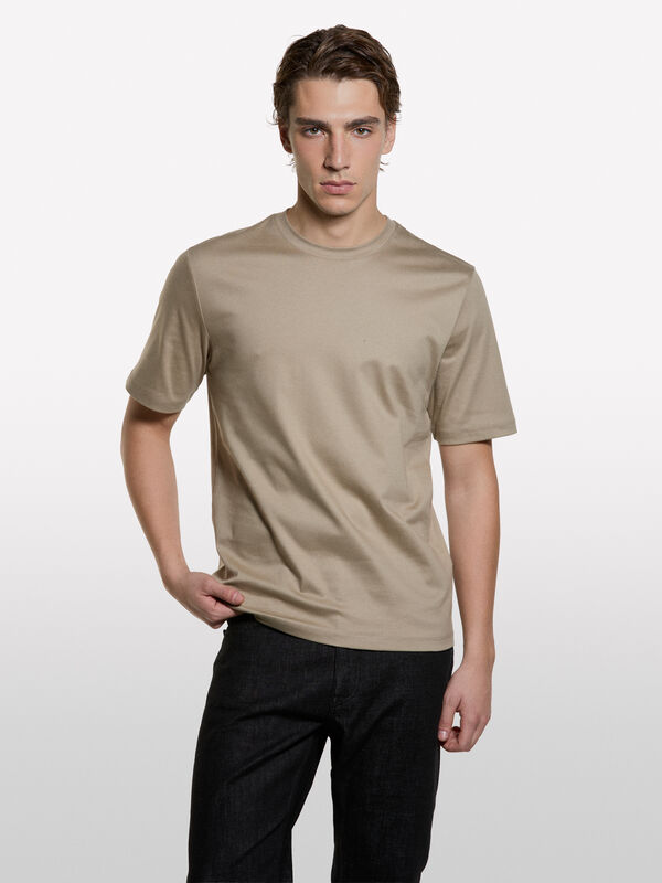 T-shirt with logo  - men's short sleeve t-shirts | Sisley