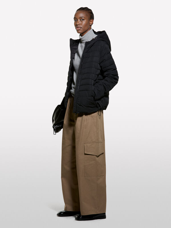 Black padded jacket - women's jackets | Sisley