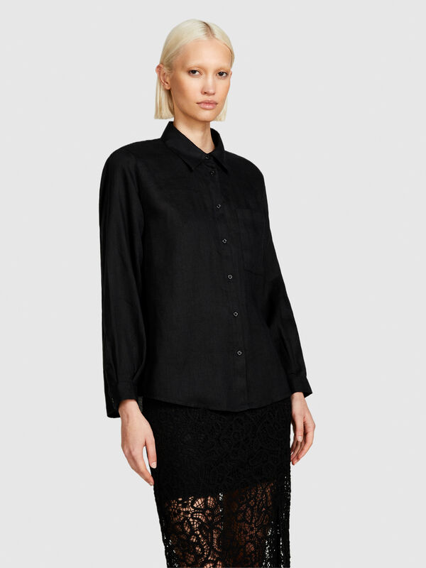 100% linen shirt - women's shirts | Sisley