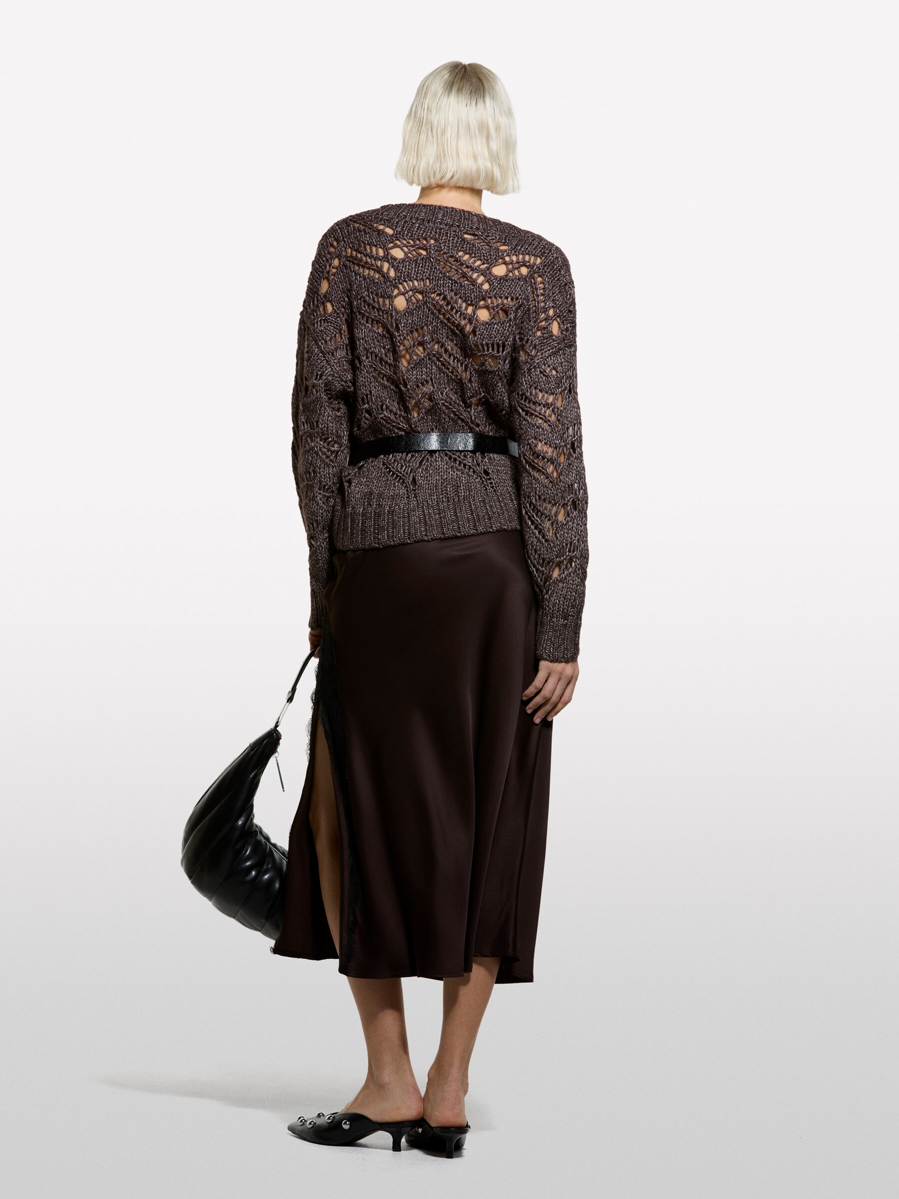 V NECK SWEATER L/S Women image number null