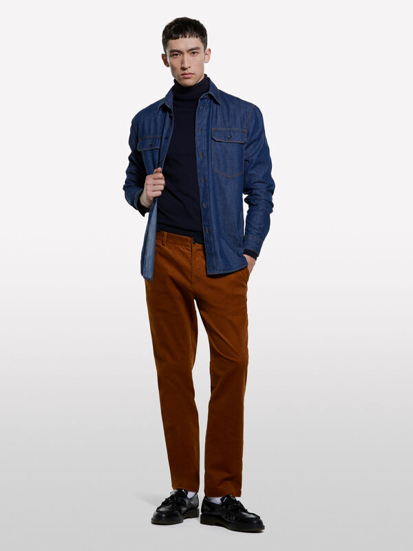 Corduroy chinos - null | Sisley