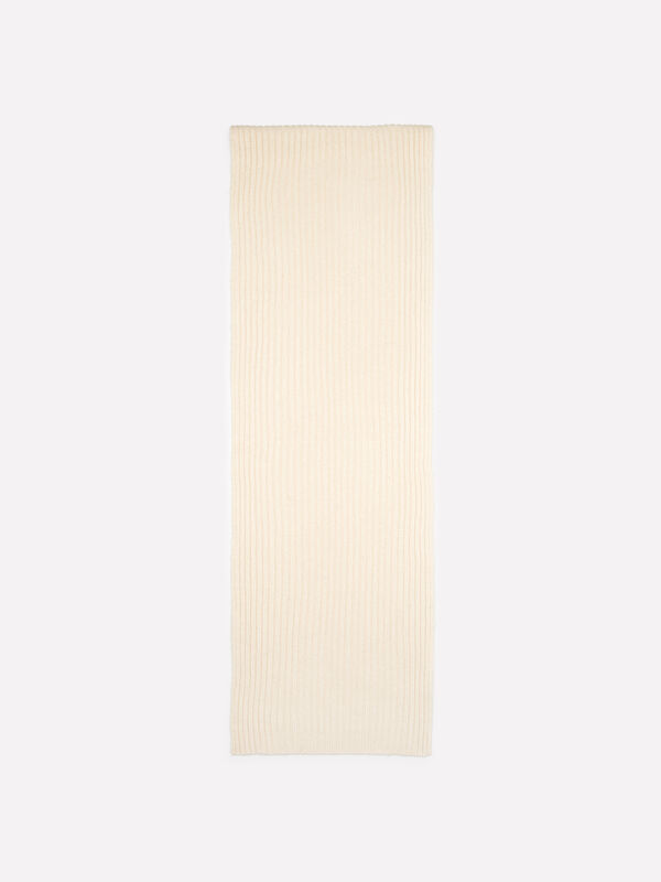 Beige knit scarf - men's scarves and foulards | Sisley
