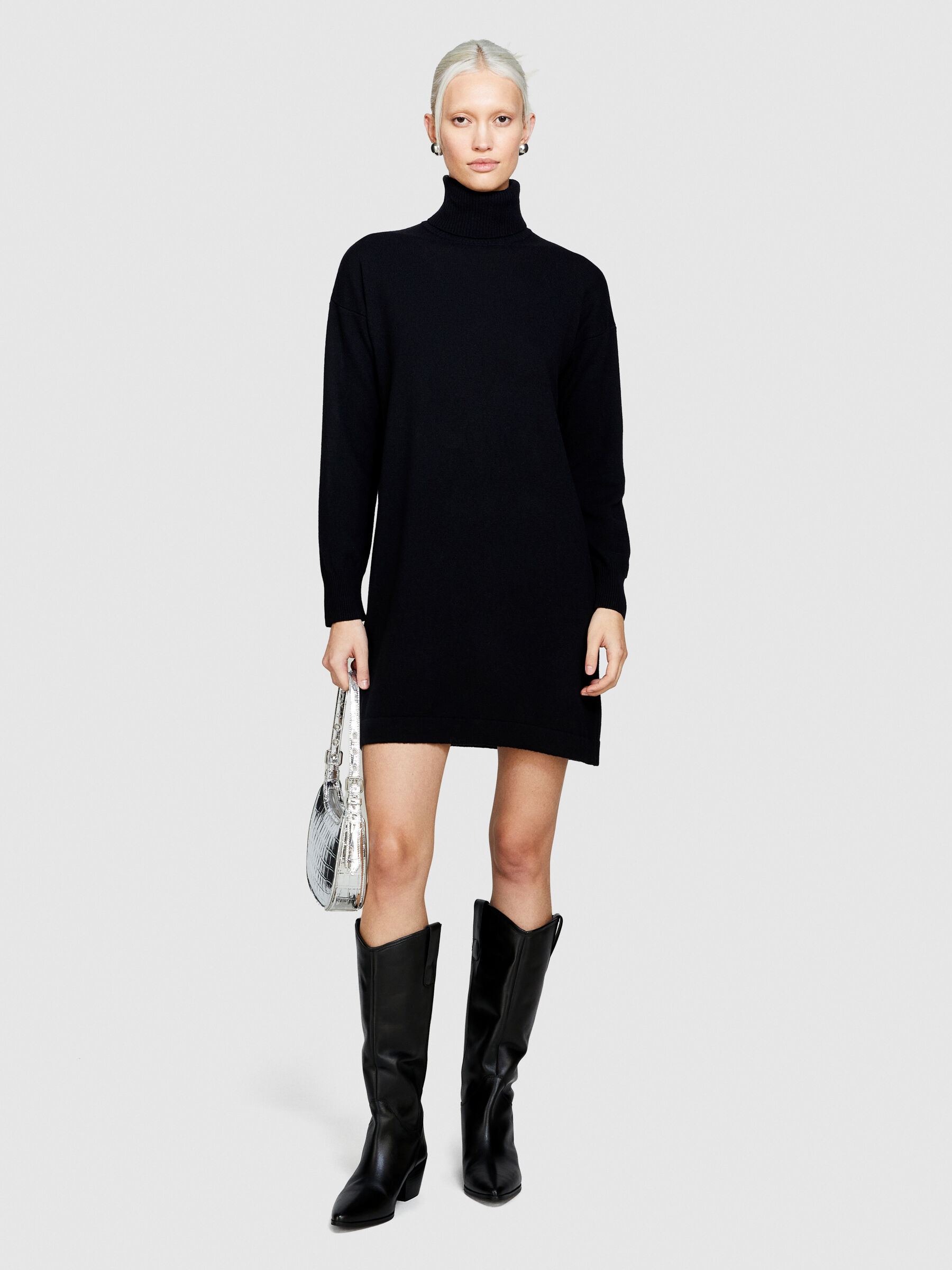 Short black new arrivals sweater dress