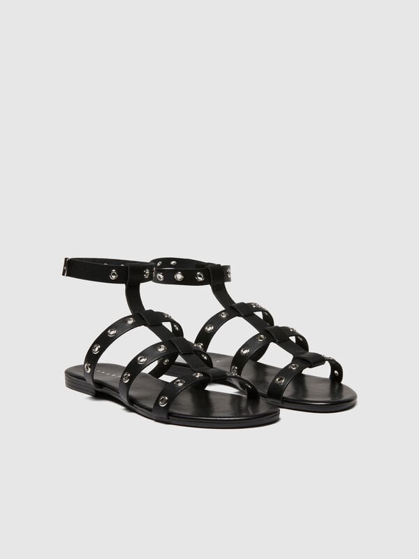 Flat sandals with strap - women's sandals and slippers | Sisley