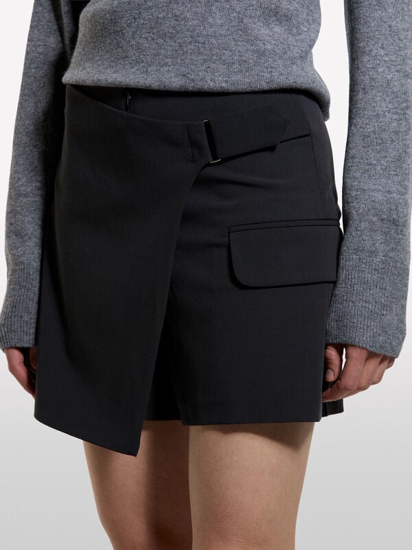 Black culottes - women's mini skirts | Sisley