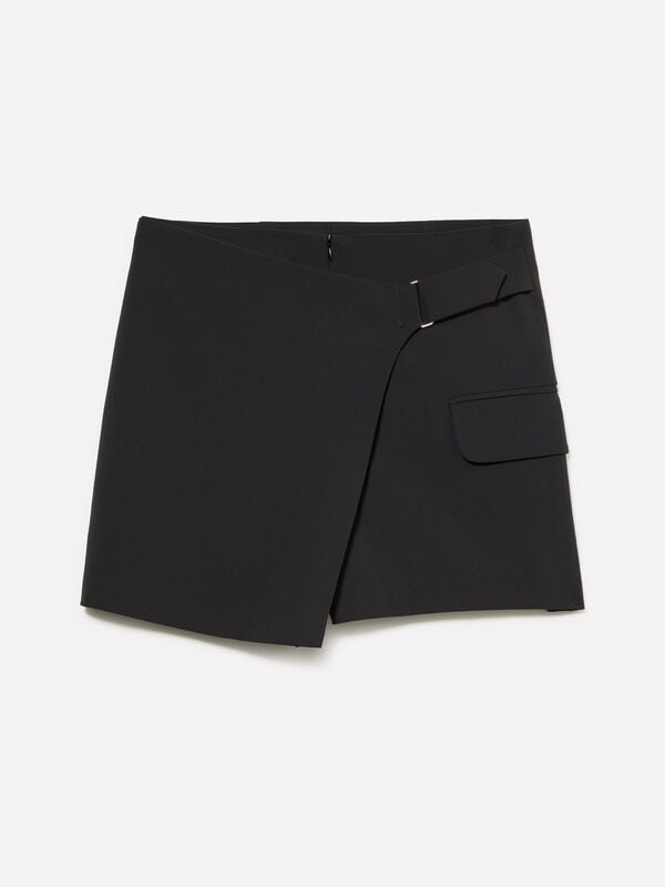 Black culottes - women's mini skirts | Sisley