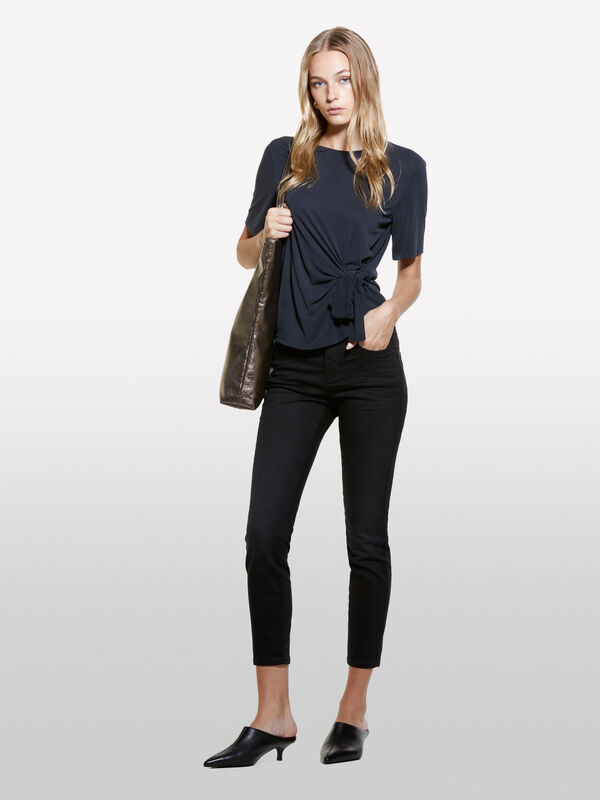 Black slim fit push-up Ibiza jeans - women's slim fit jeans | Sisley