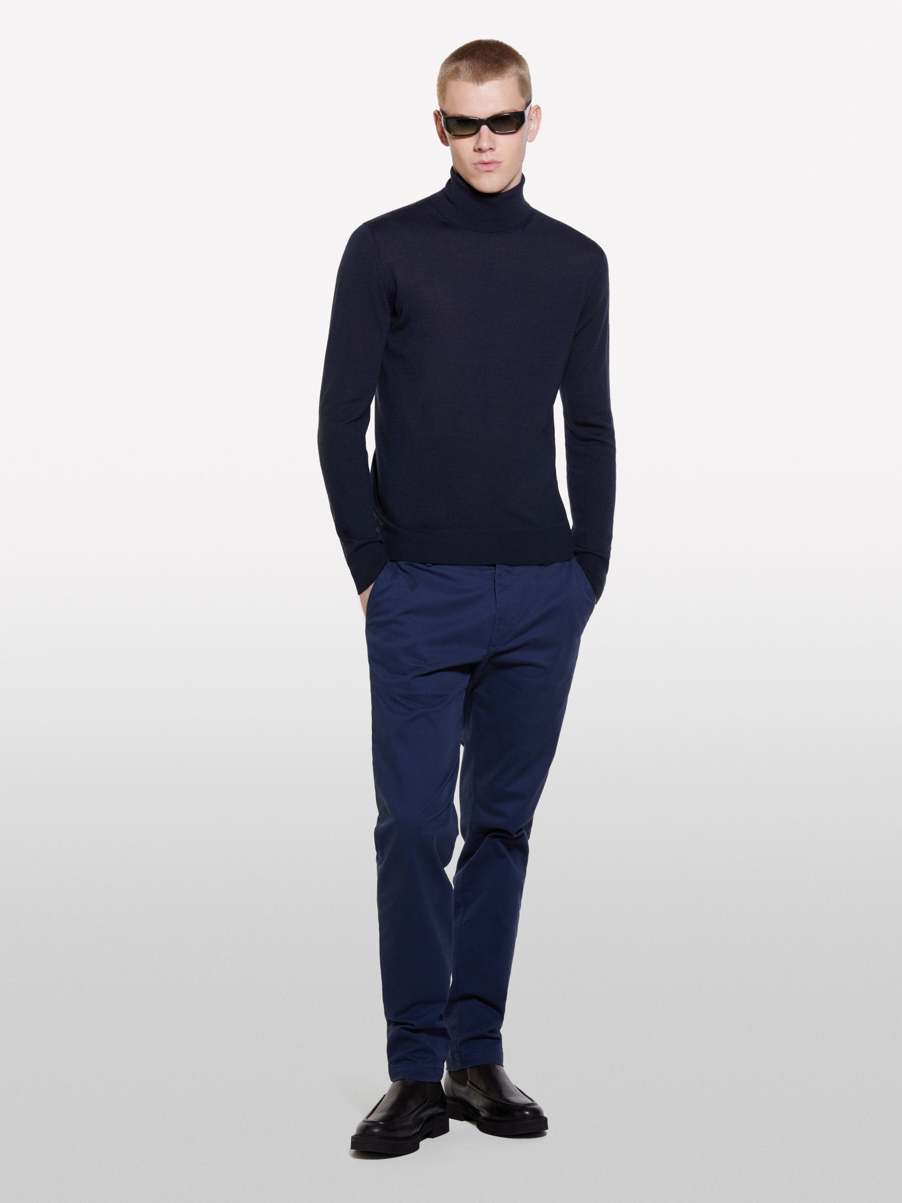 Mens slim fit casual trousers shop