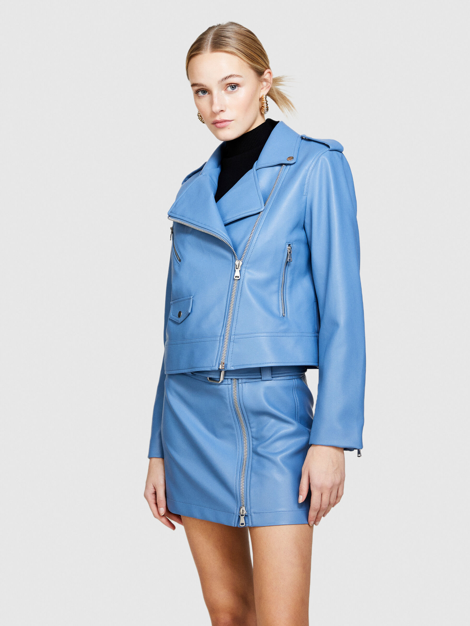 Padded biker jacket