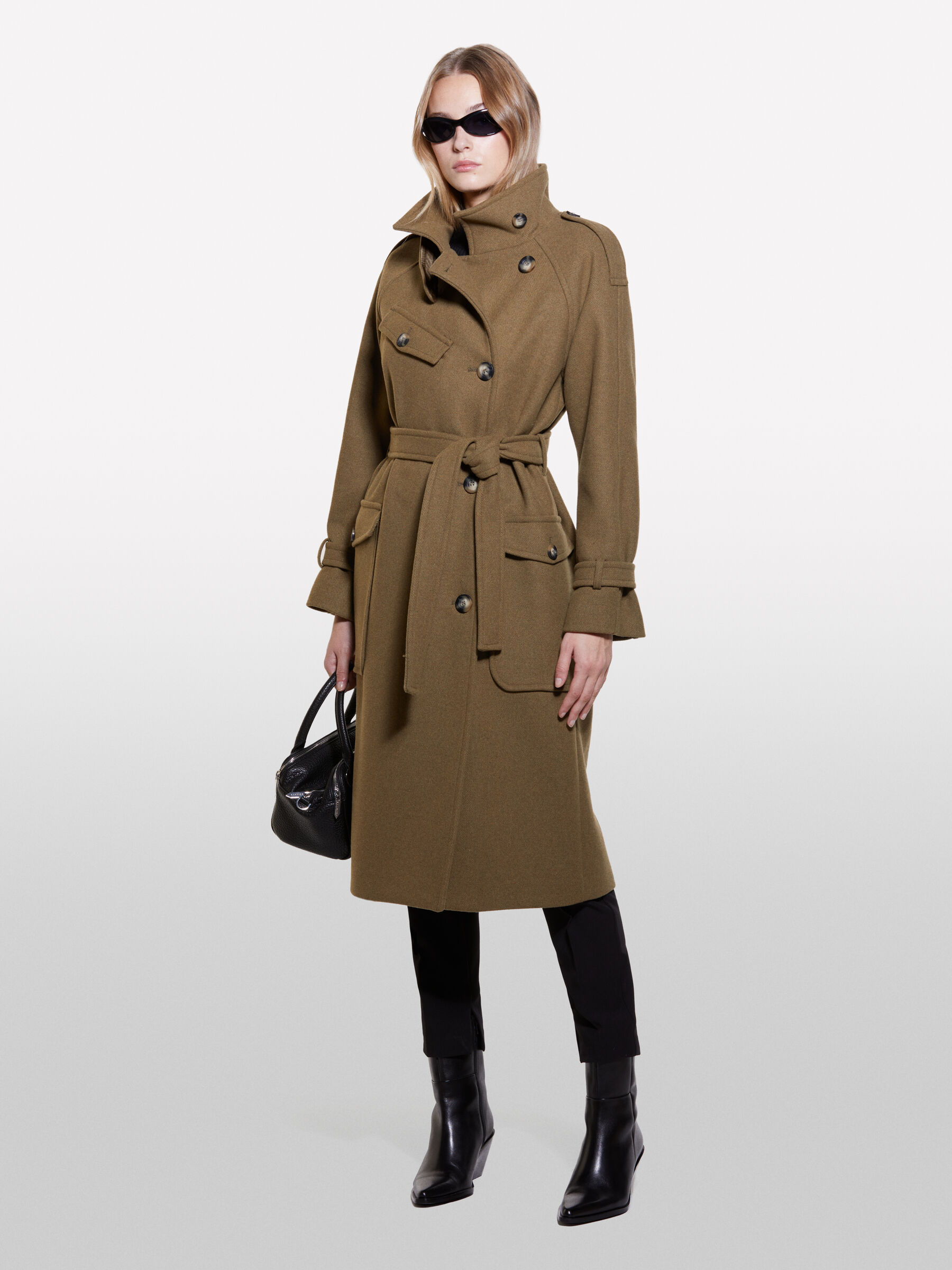 Sisley wool coat deals
