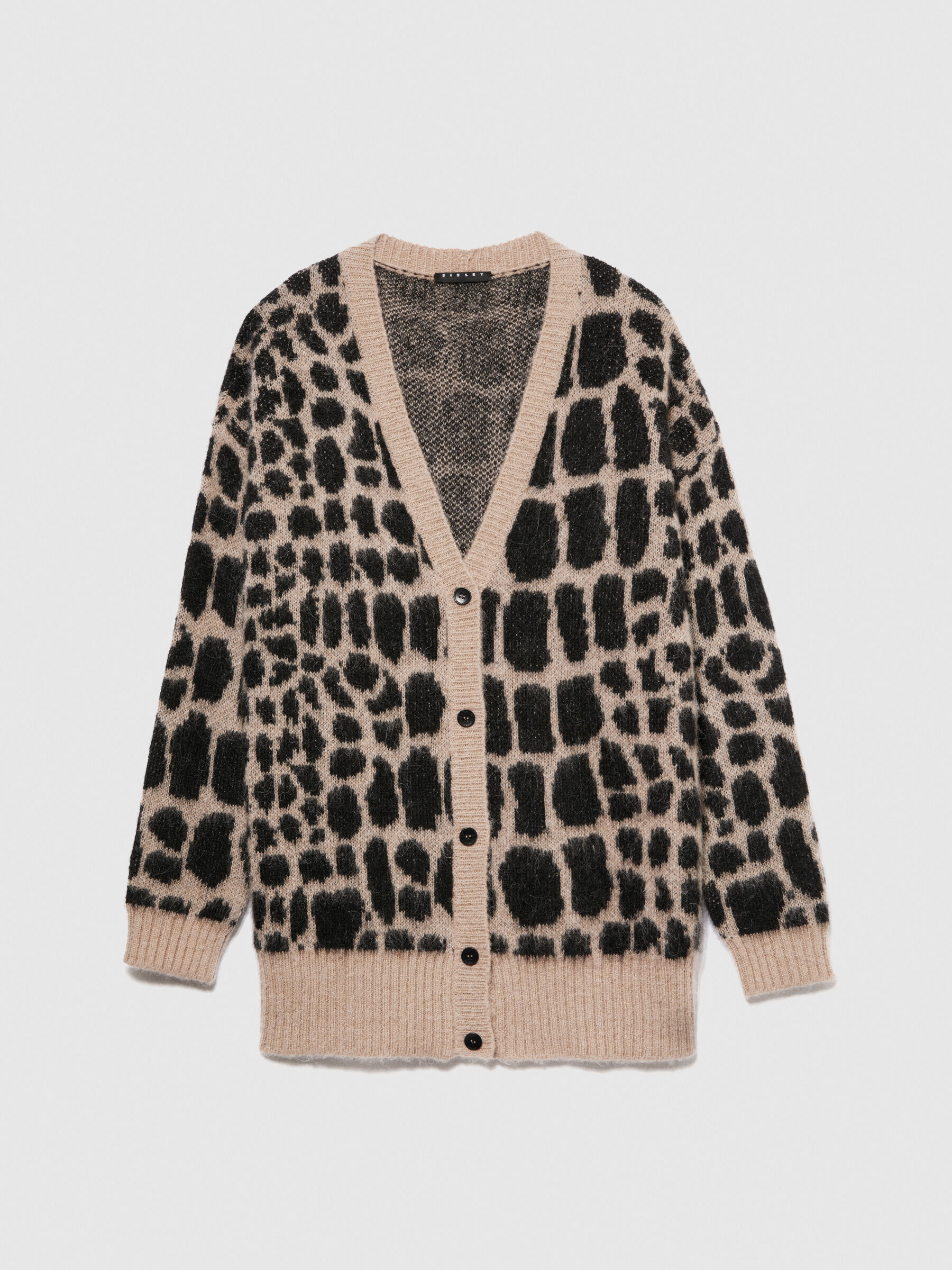 Leopard print top cardigan h&m