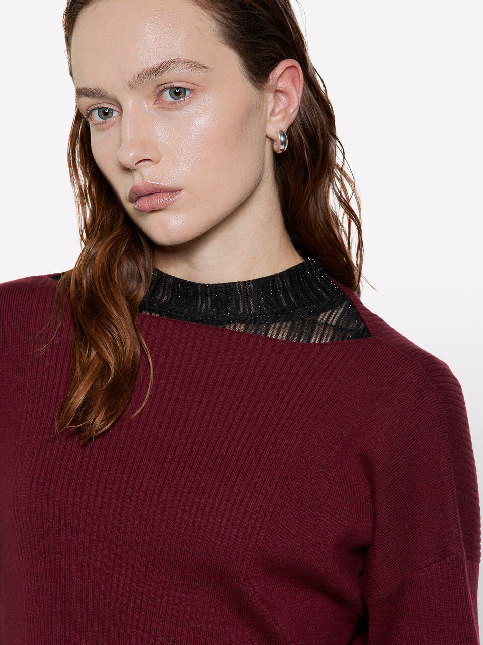 BOAT-NECK SWEAT.L/S Women image number null