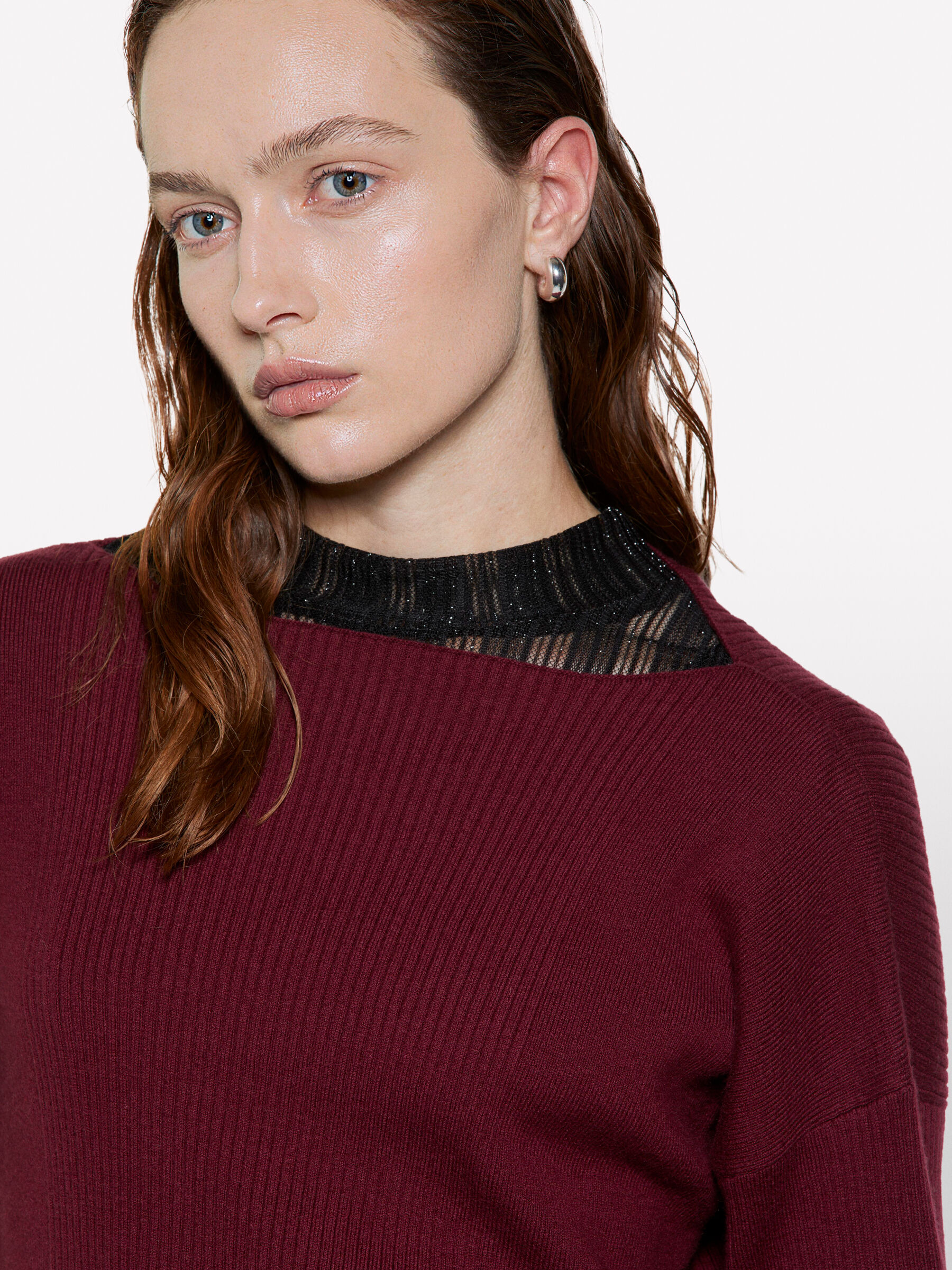 BOAT-NECK SWEAT.L/S Women image number null
