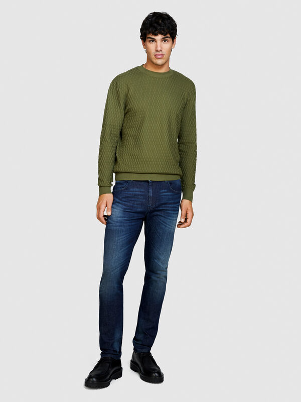 Solid colored sweater Men