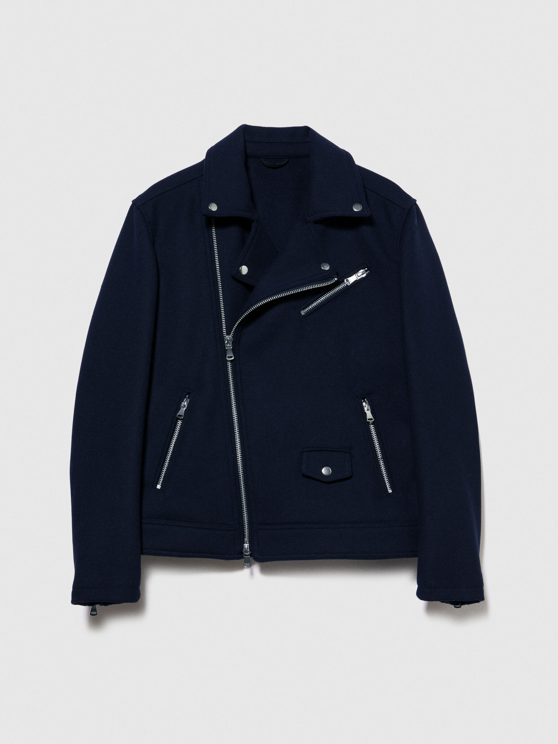 Linen biker sales jacket