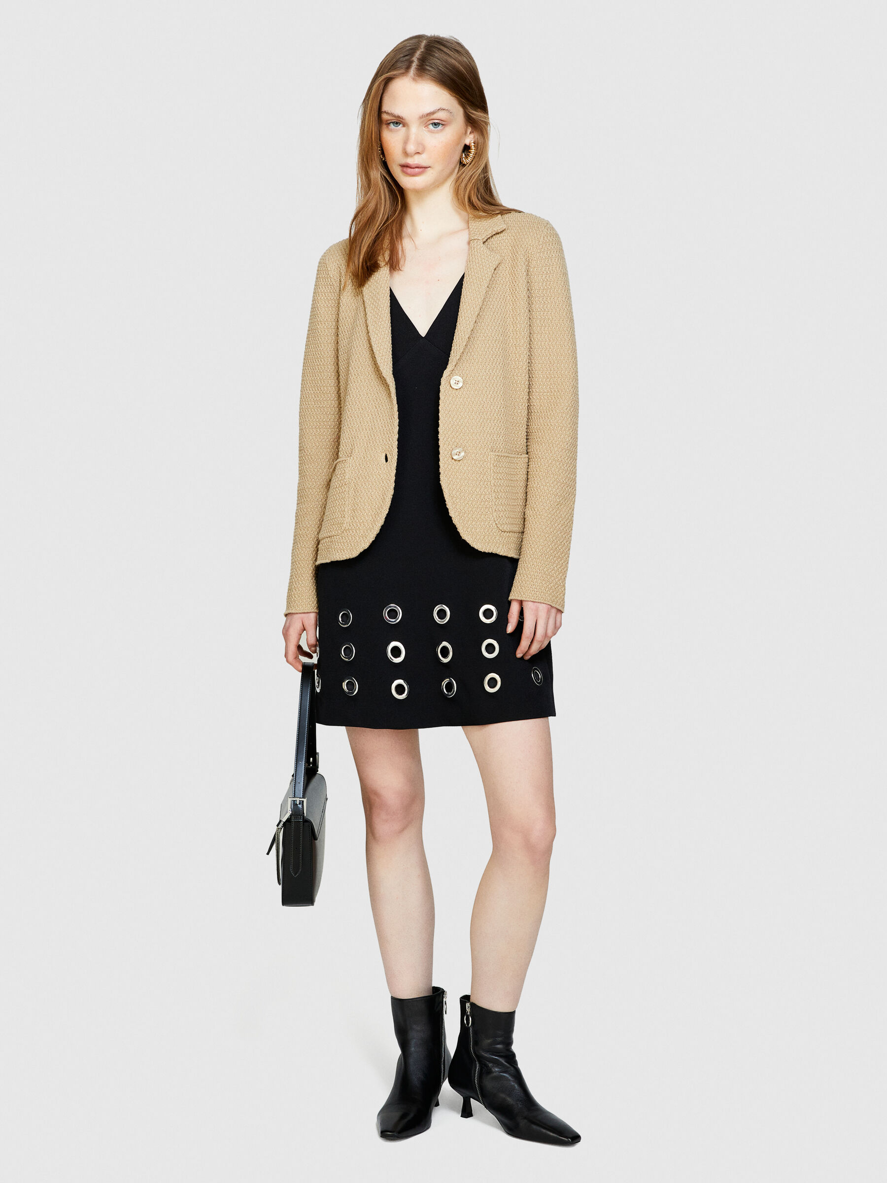 Tweed on sale knit blazer