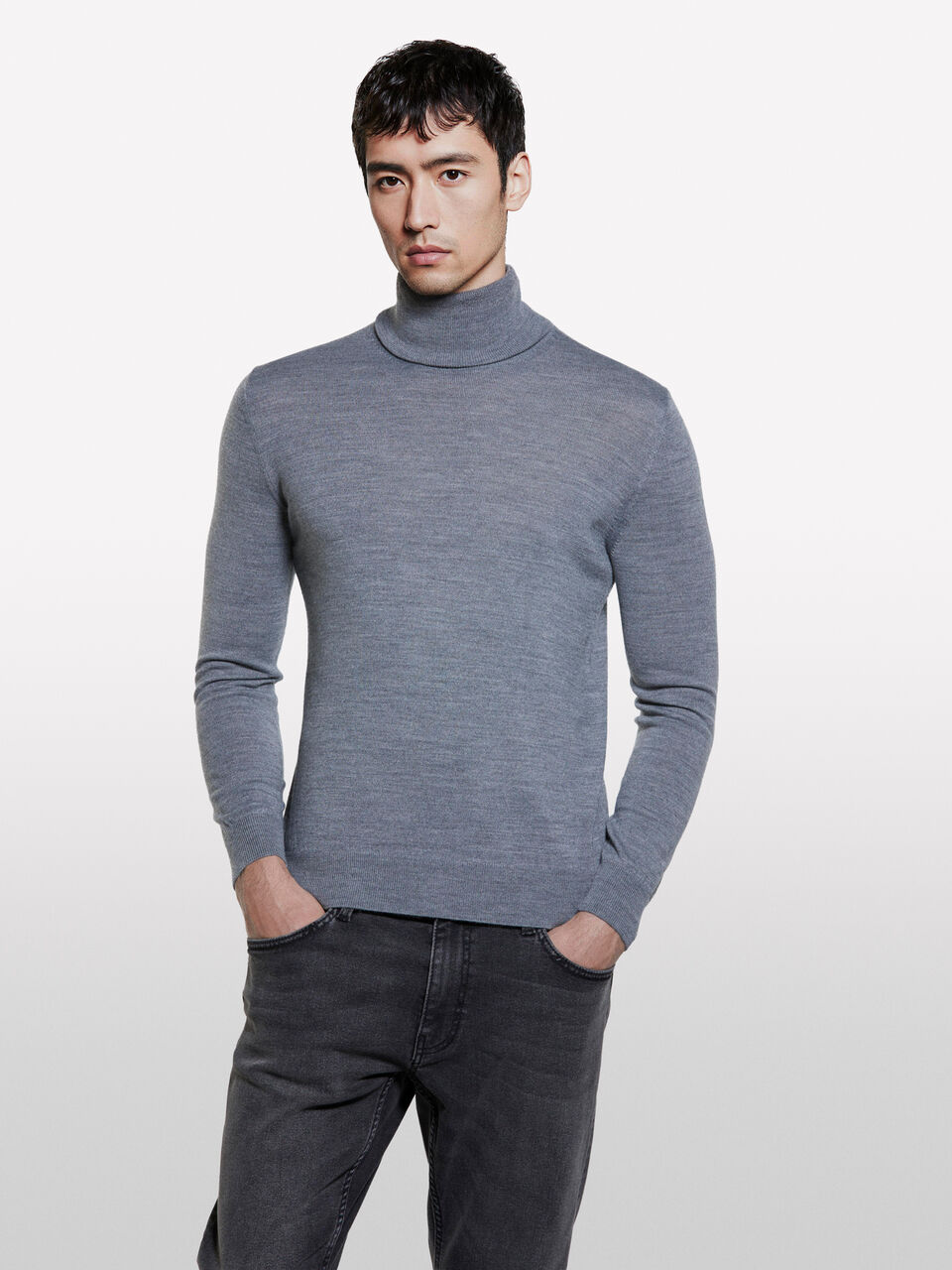 TURTLE NECK SWEATER Men image number null