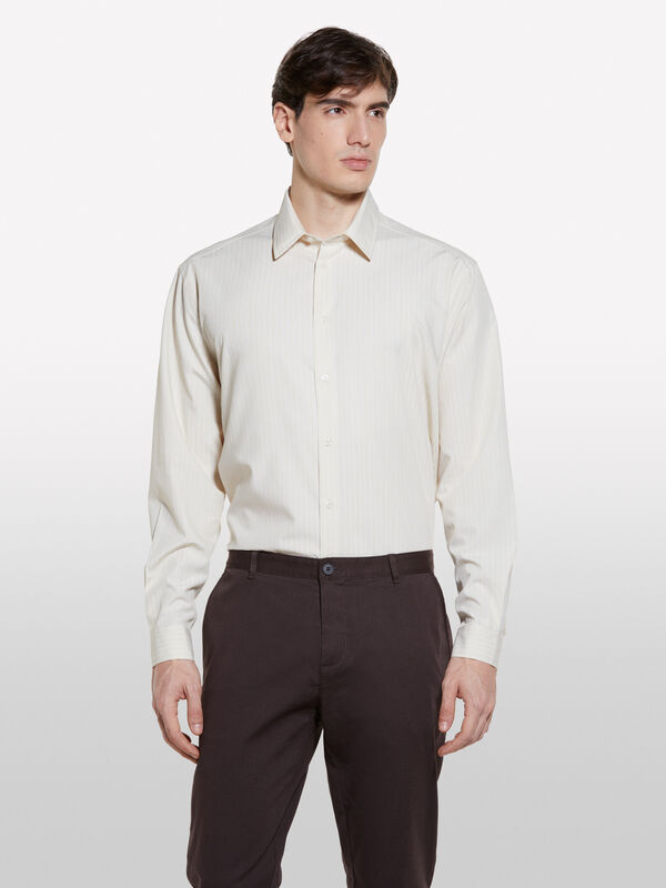Yarn dyed shirt - men's regular fit shirts | Sisley
