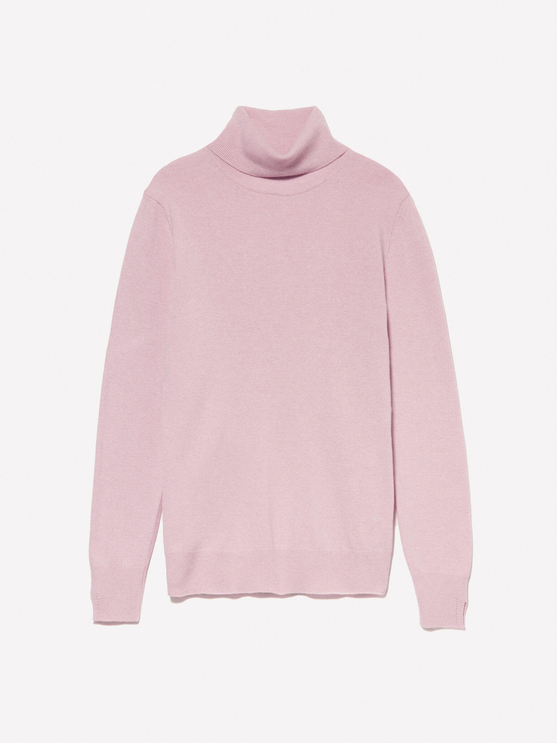 Pink regular fit turtleneck sweater Pink Sisley