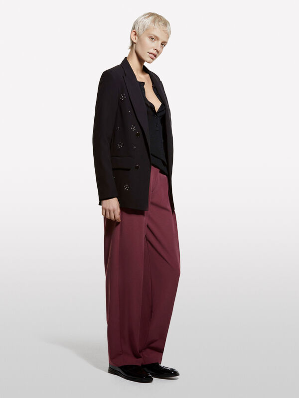 Blazer with jewel applique - women's blazers | Sisley