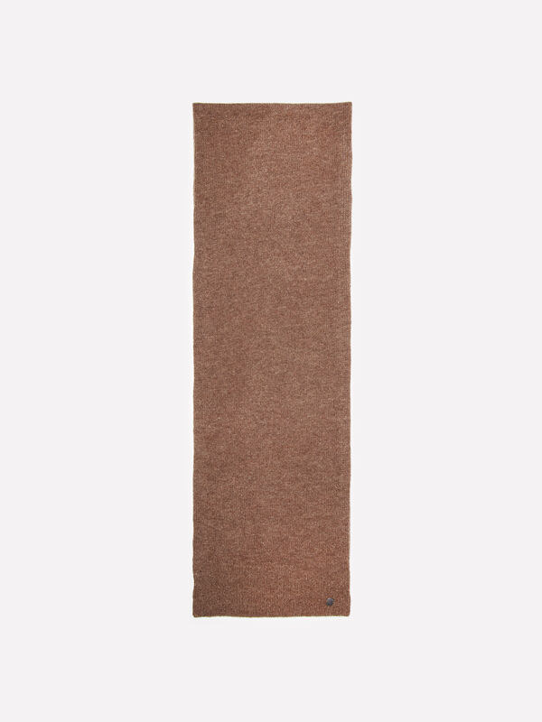 Light brown knit scarf - men's scarves and foulards | Sisley