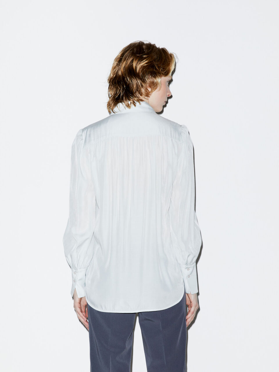 Satin shirt Women image number null