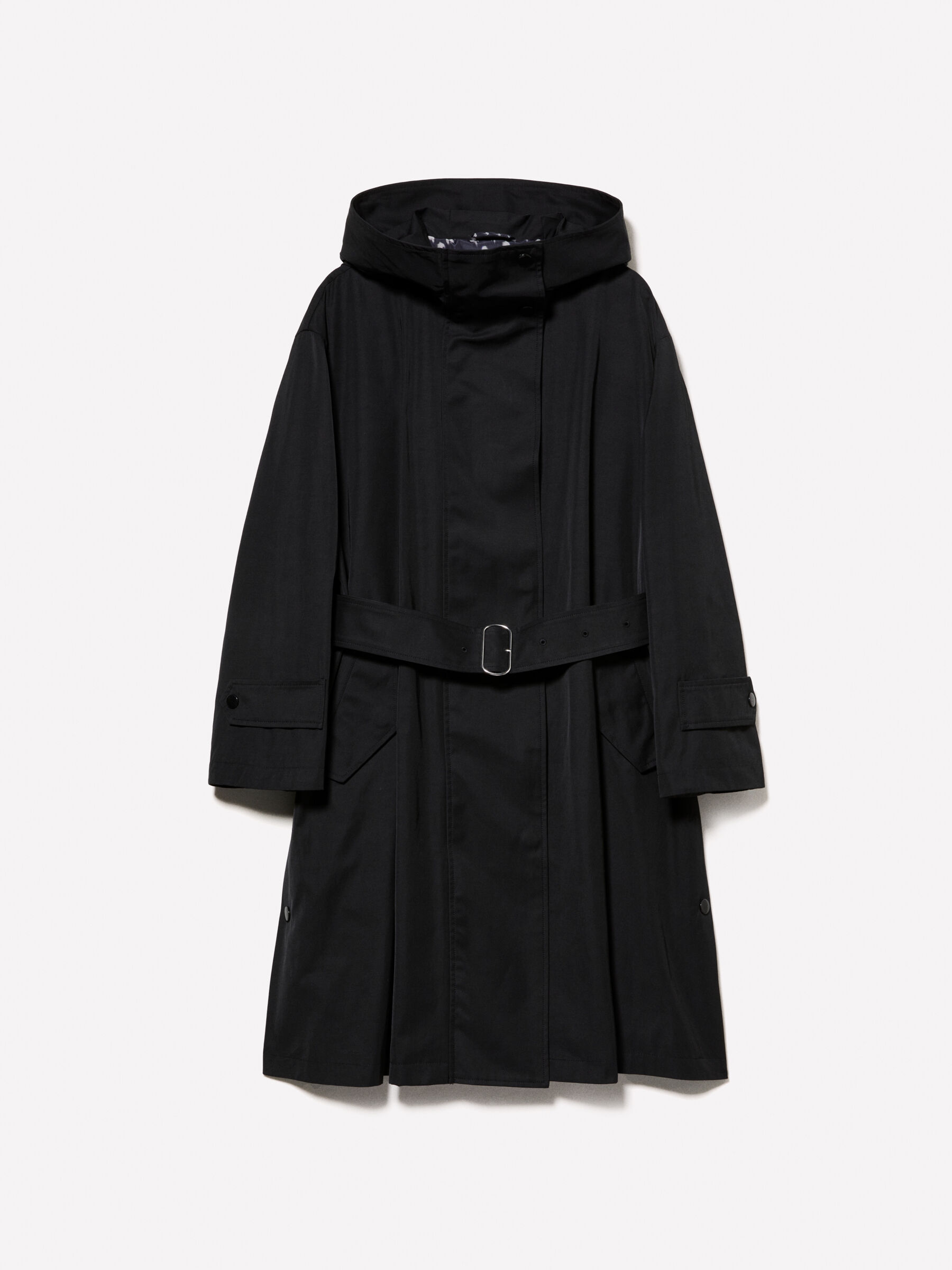 Oversized fit parka, Black - Sisley