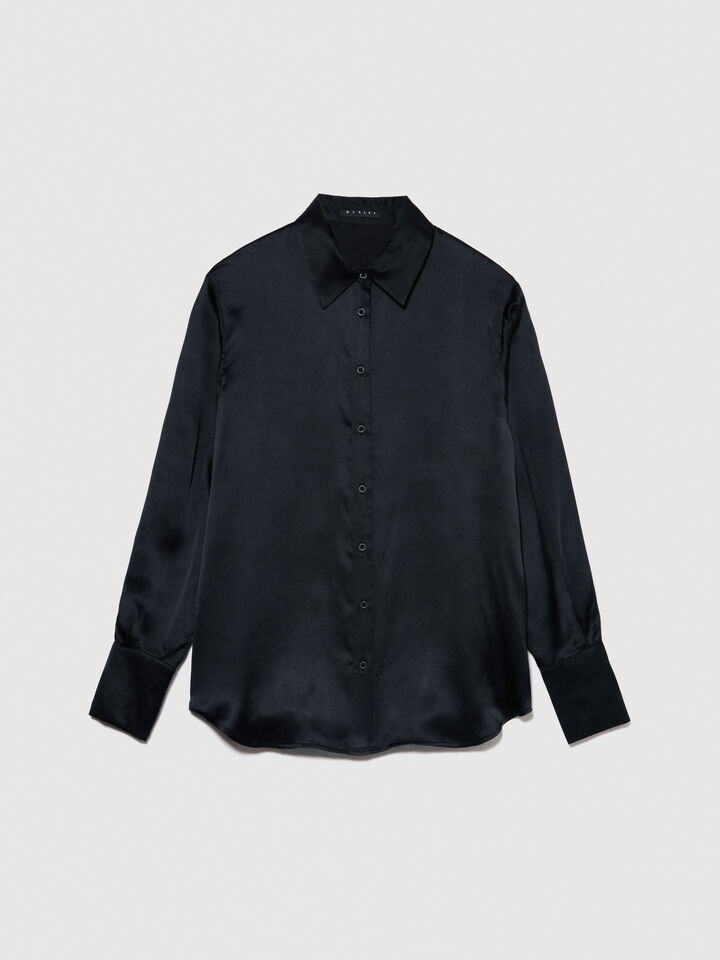 Black Silk Shirt