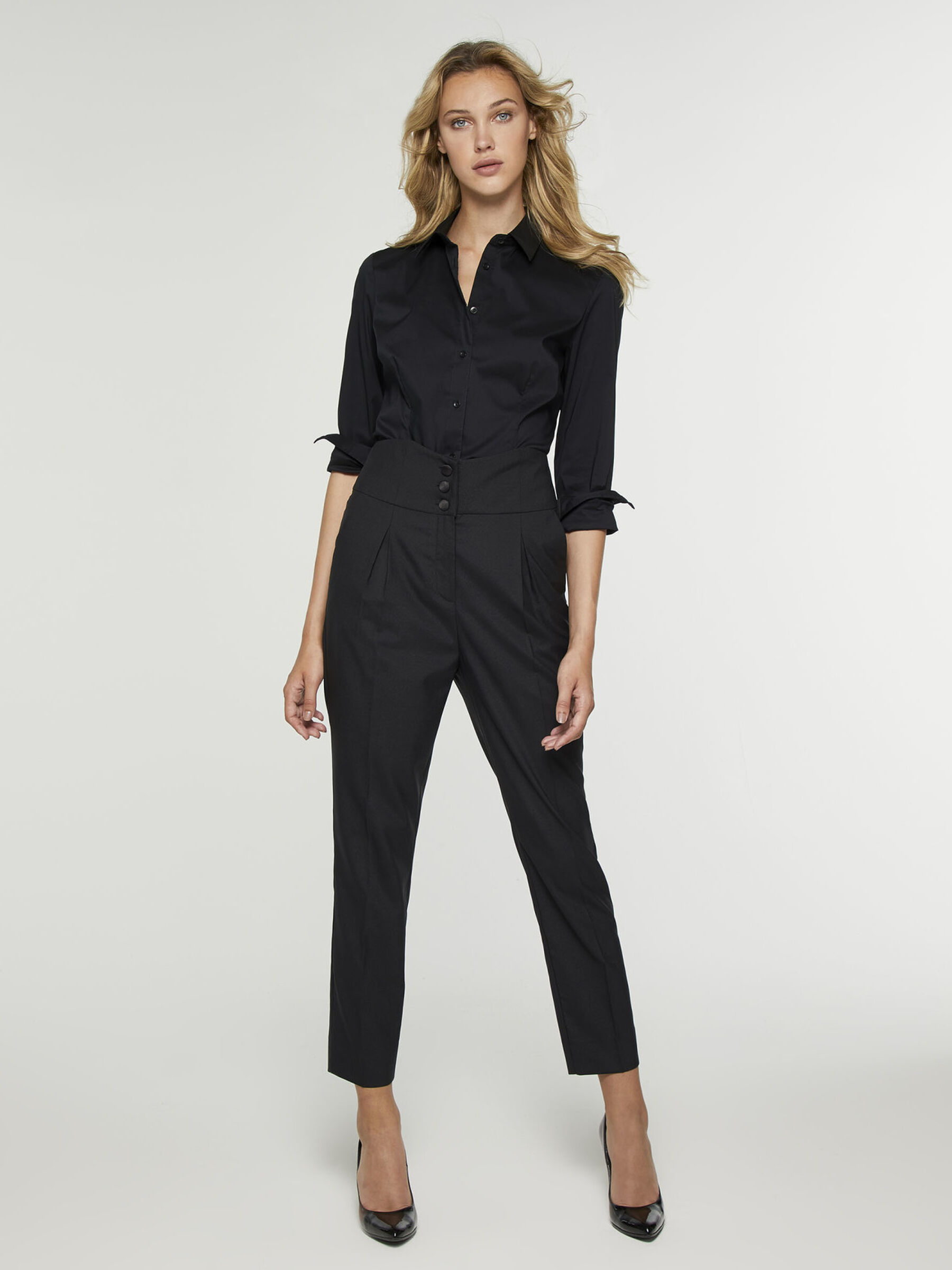 Slim fit shirt Women image number null