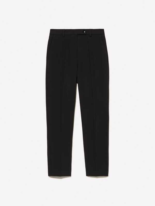 Black slim fit trousers  - women's slim fit trousers | Sisley