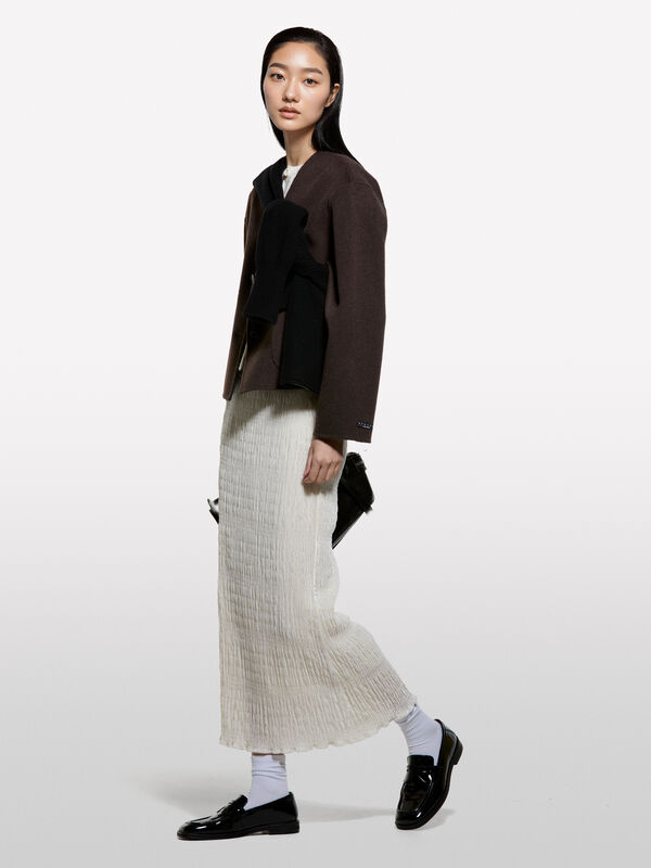 Long velvet skirt - sisley k longuette skirts | Sisley K