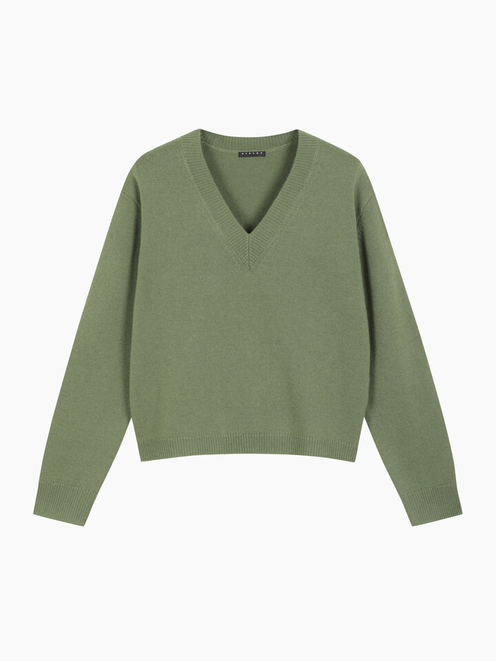 V NECK SWEATER L/S Women