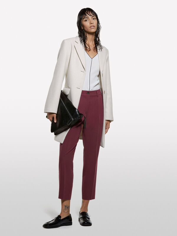 Burgundy joggers - women's joggers | Sisley