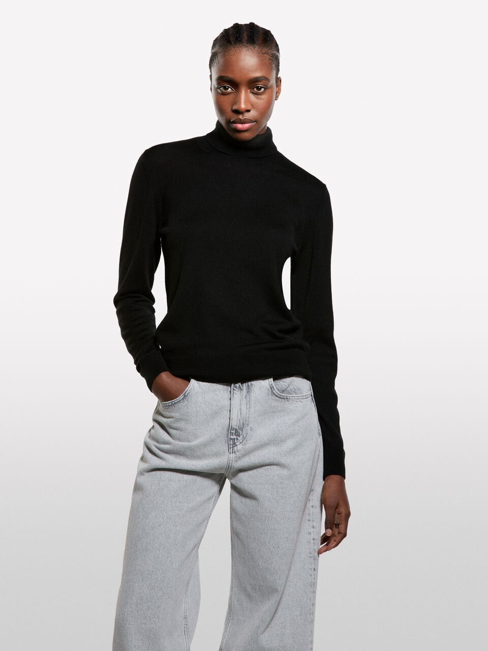 TURTLE NECK SWEATER Women image number null