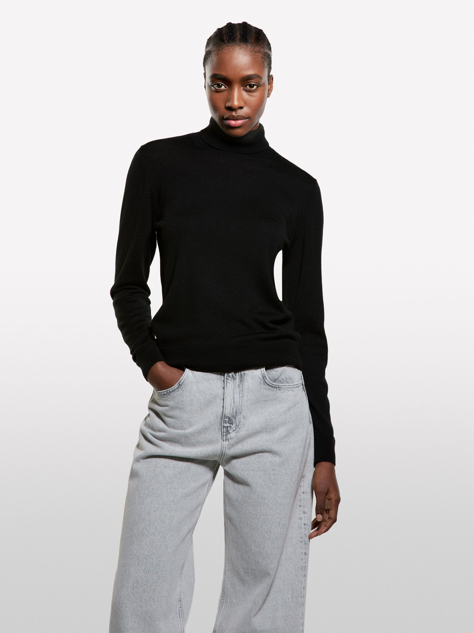 TURTLE NECK SWEATER Women image number null