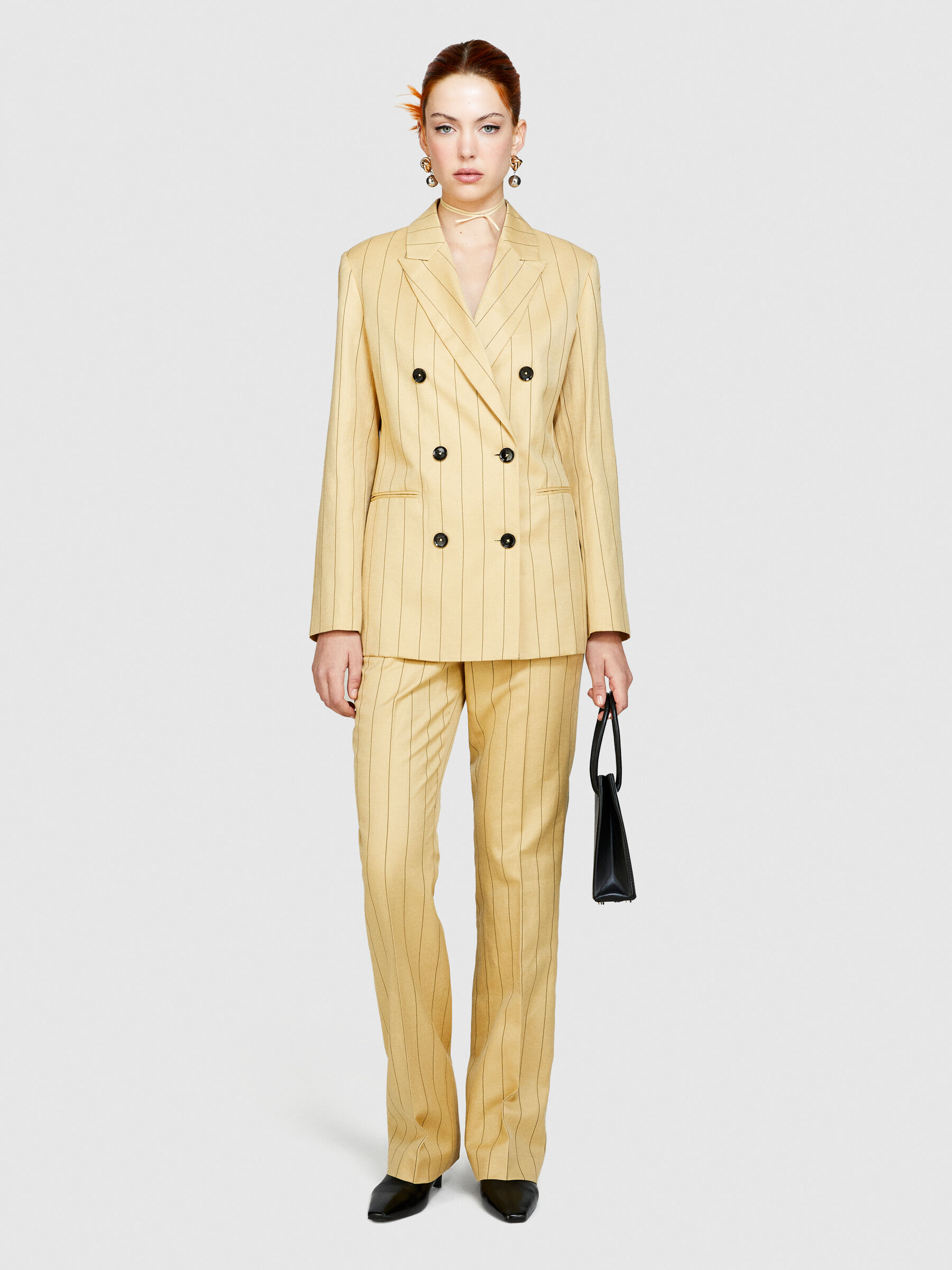 Yellow hotsell striped blazer