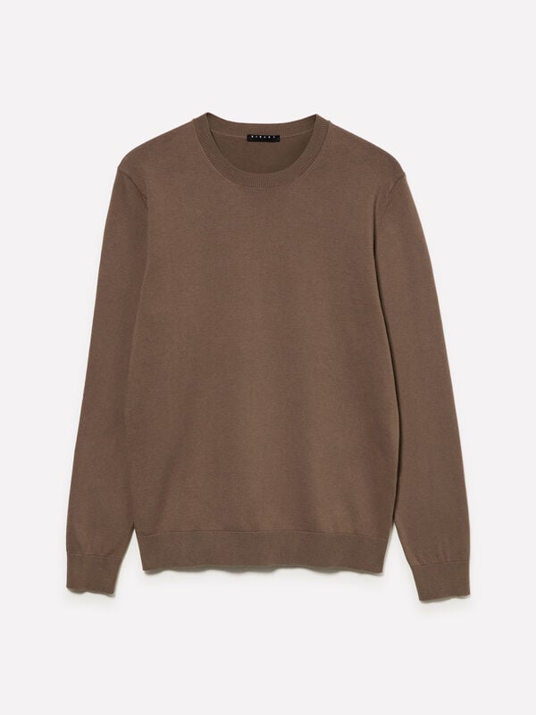 Regular fit shirt - men's crew neck sweaters | Sisley