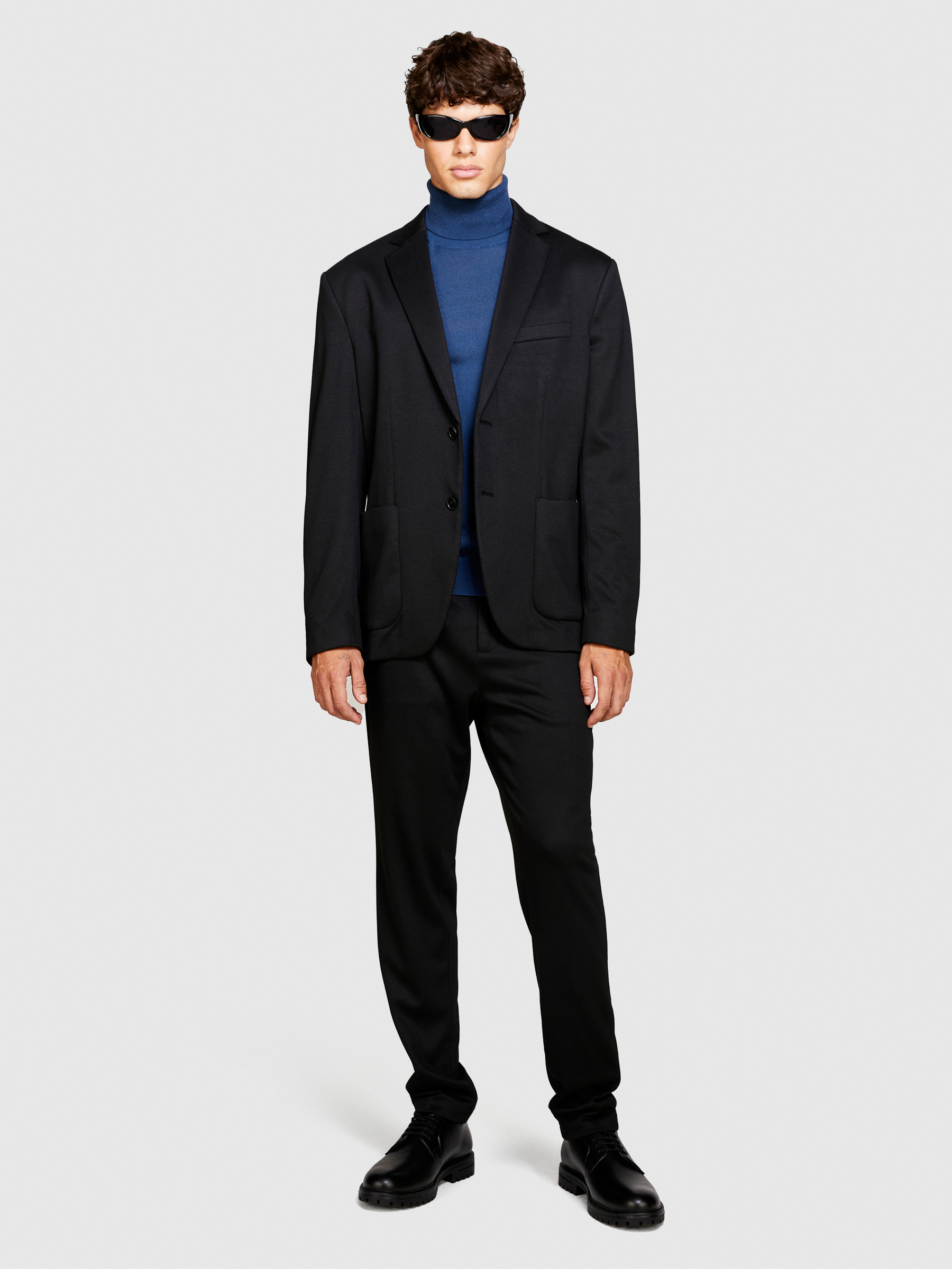 Sisley - Slim Comfort Fit Blazer, Man, Black, Size: 50