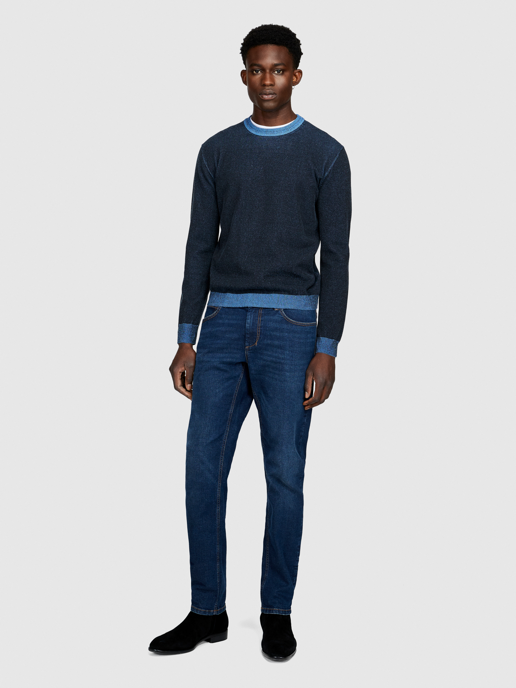 Sisley - Vanise Sweater, Man, Dark Blue, Size: S