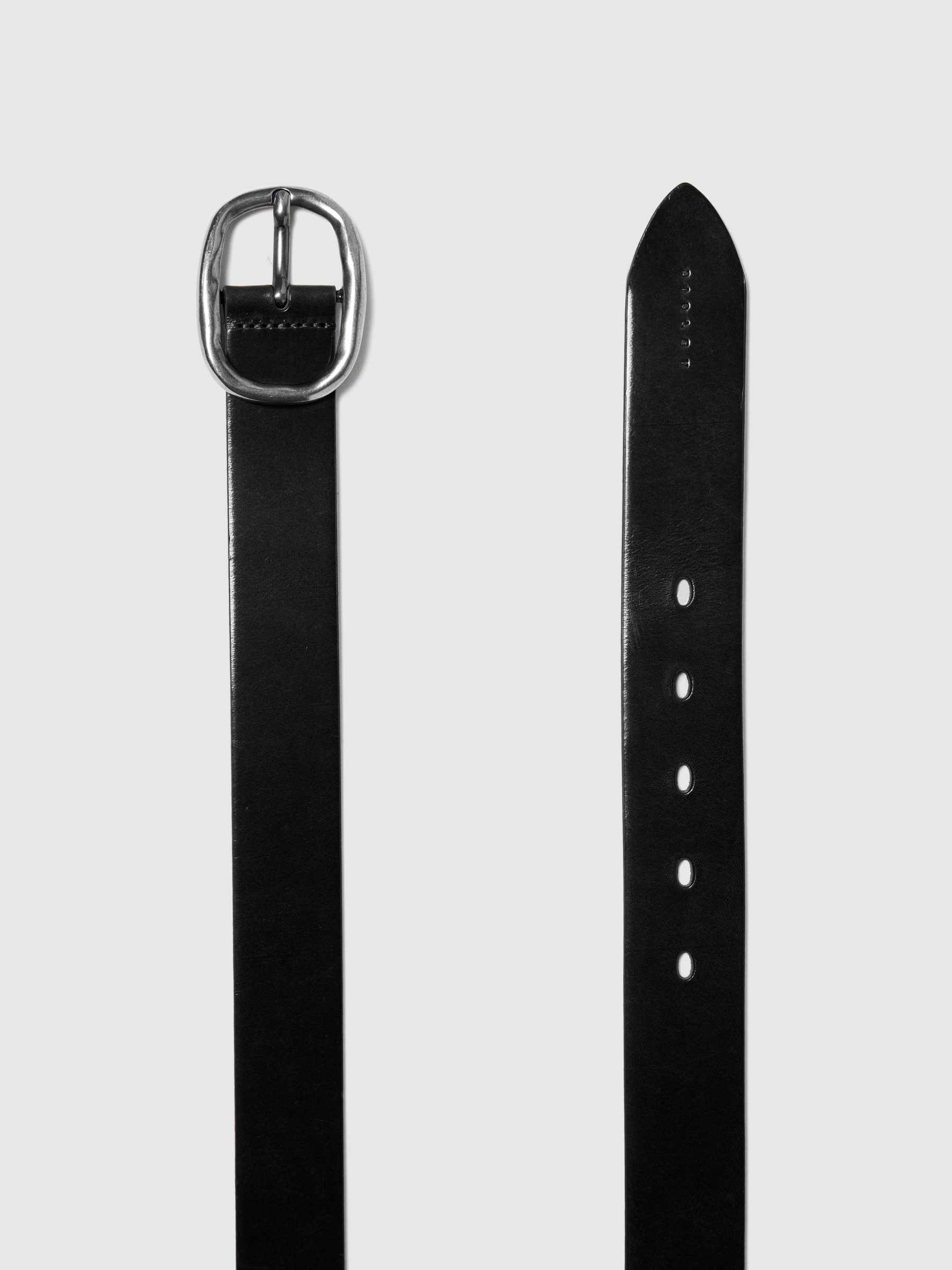 Sisley - Low-hanging Leather Belt, Woman, Black, Size: S