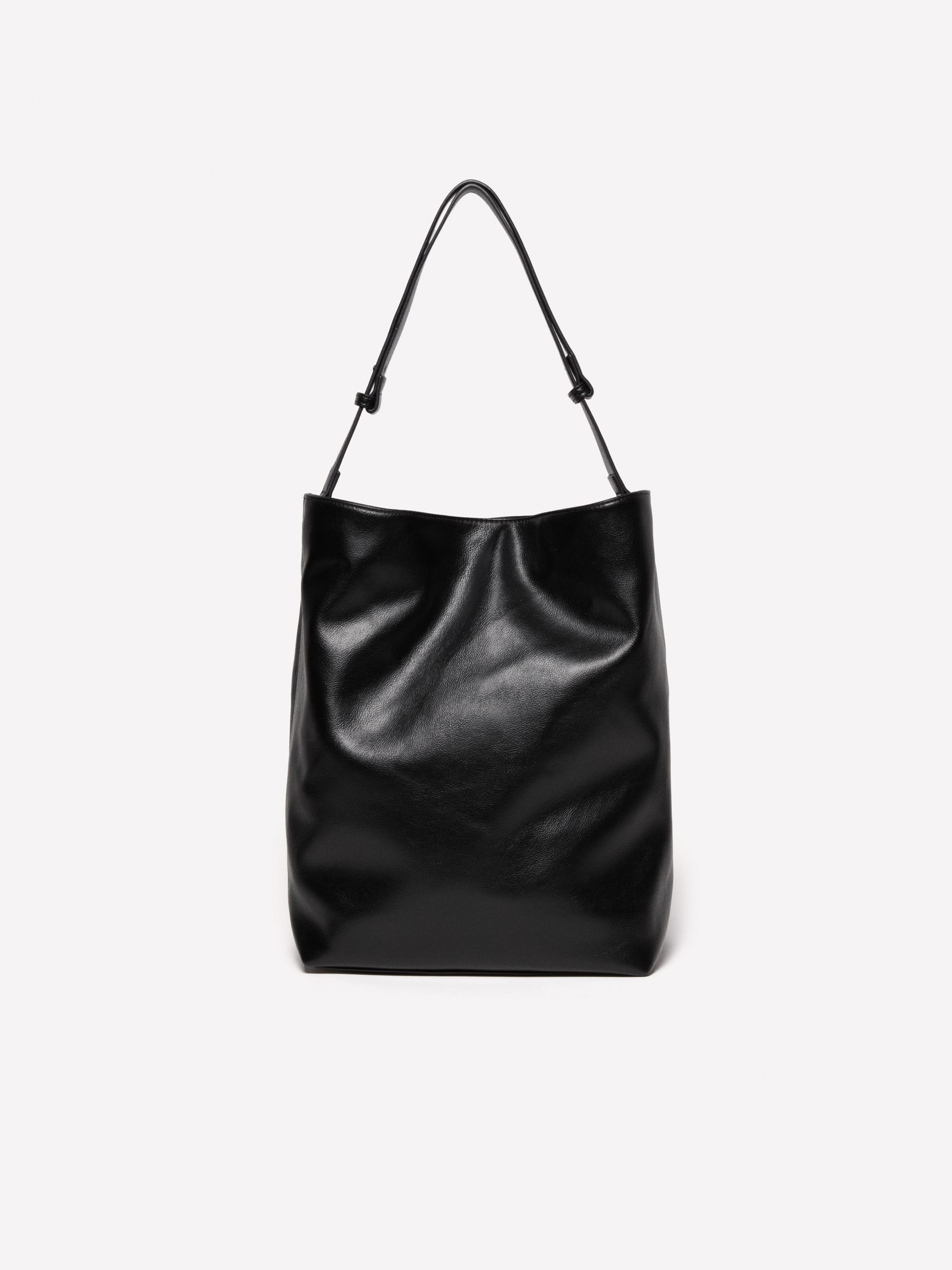 Large black shoulder bag
