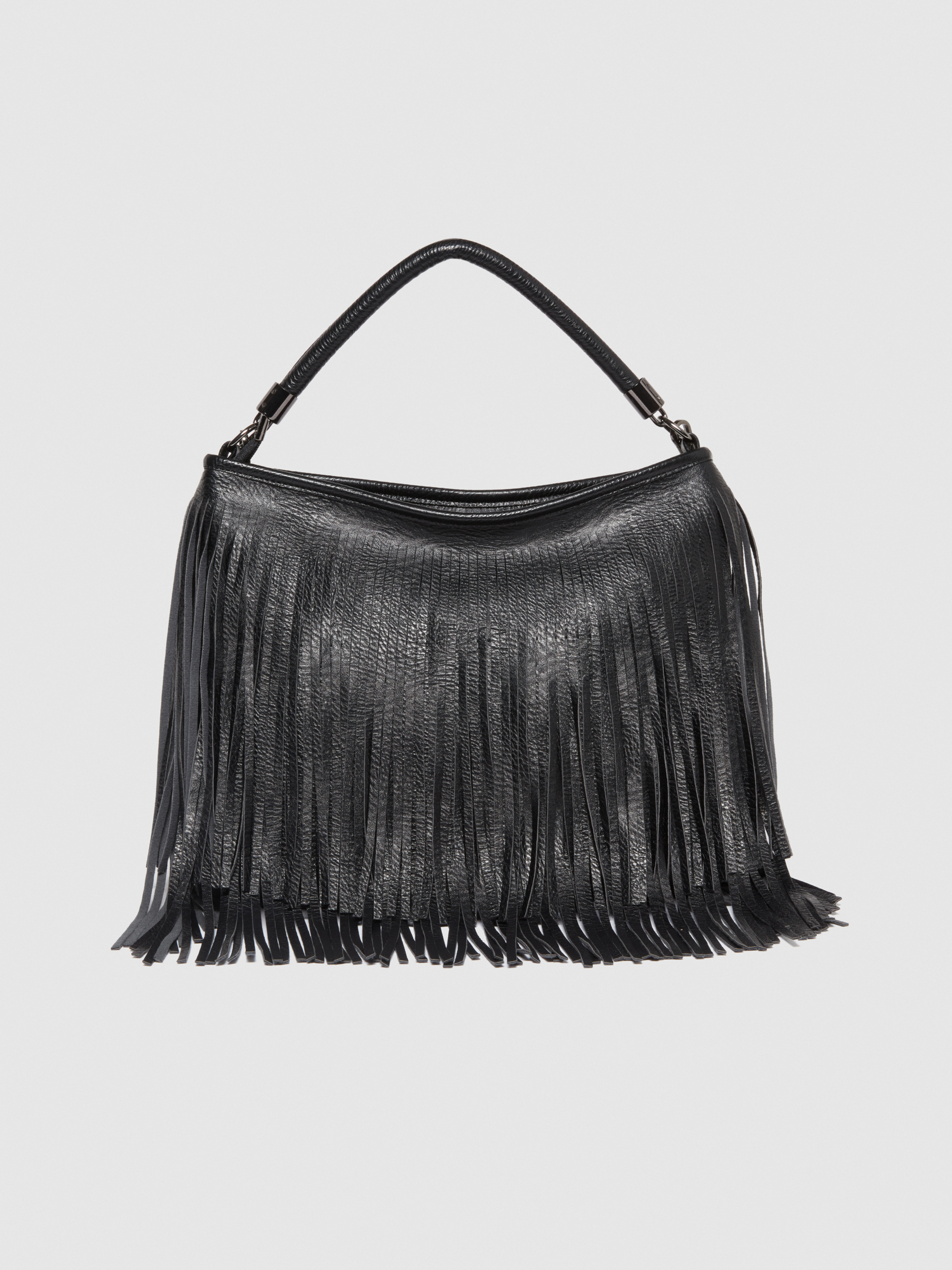 Hobo bag with fringe store