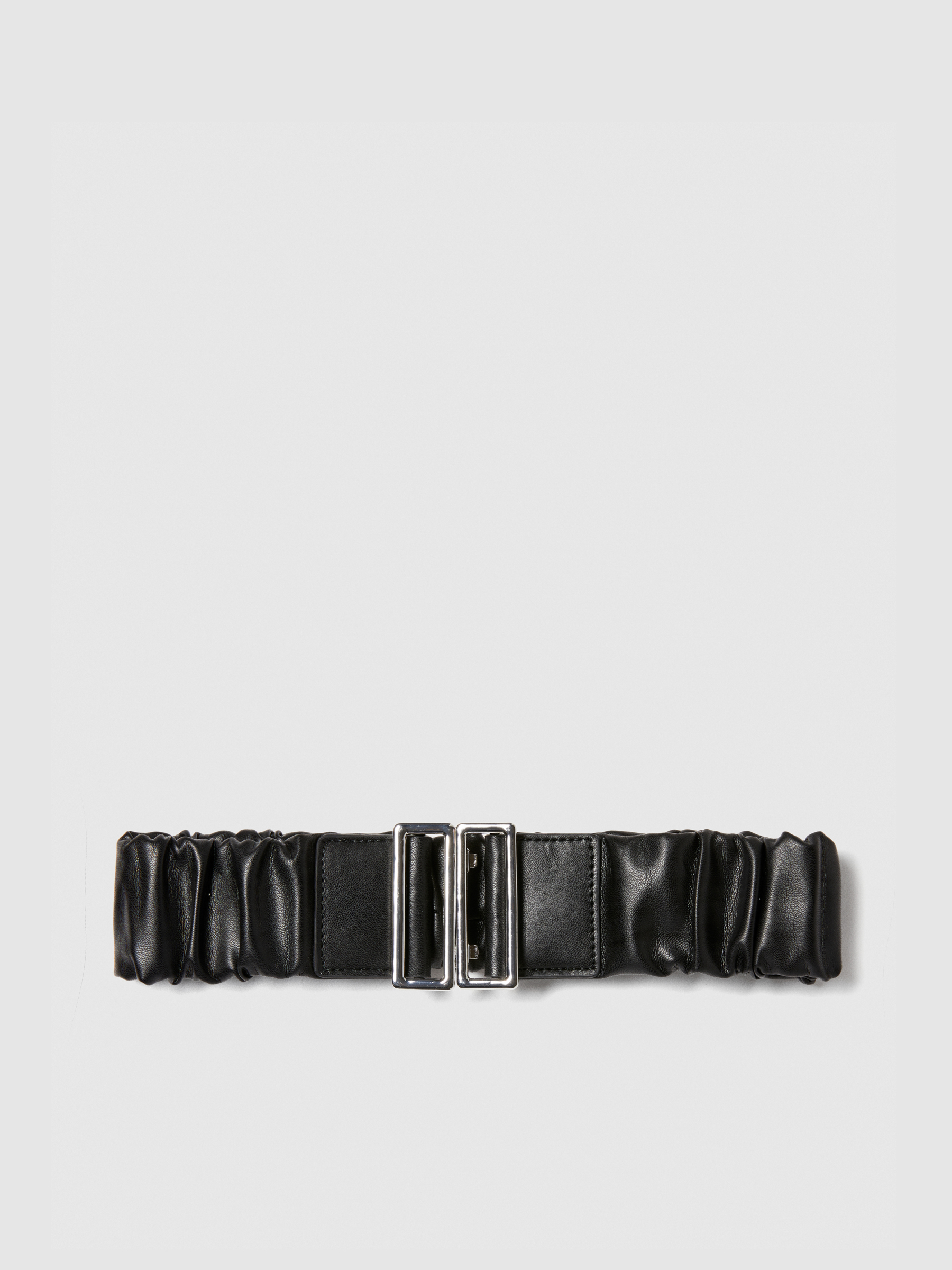 Sisley - High-waisted Stretch Belt, Woman, Black, Size: L
